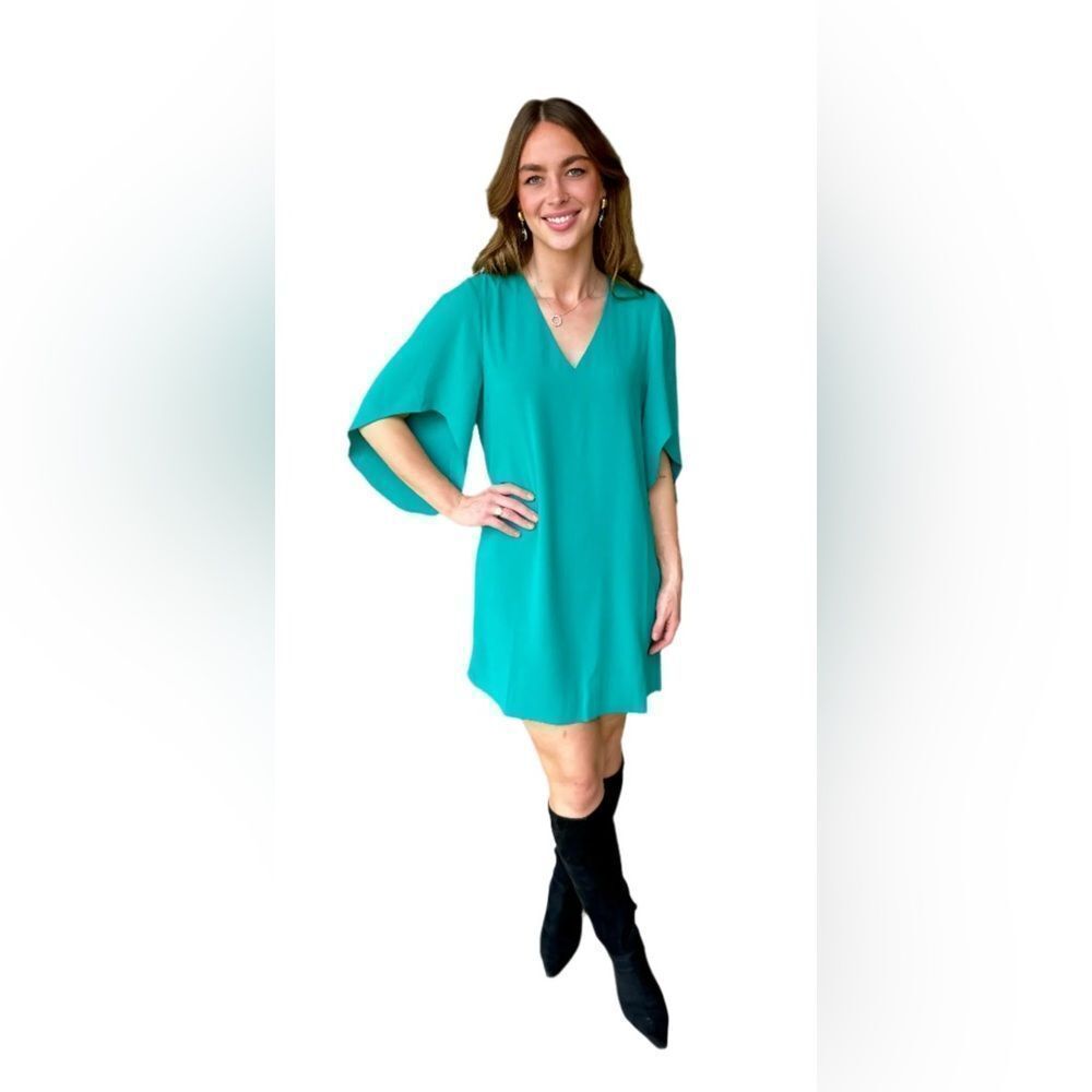 Anna Cate Meredith mini dress lined 100% polyester  Green  size S